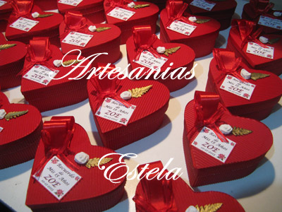 Souvenirs De 15 Años - Cajas Corazon De Carton